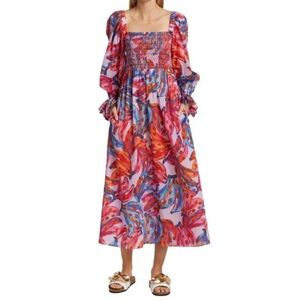 Farm Rio Coloured Bananas Maxi Dress